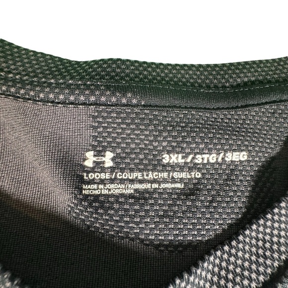 Under Armour Men’s Loose Fit Camo T-Shirt 3XL Black Gray Short Sleeve Logo - Picture 4 of 10